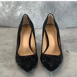 INC International Concepts Black Sparkly Heels